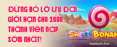 Thưởng Chào Mừng Thành Viên Mới 100% promotion banner